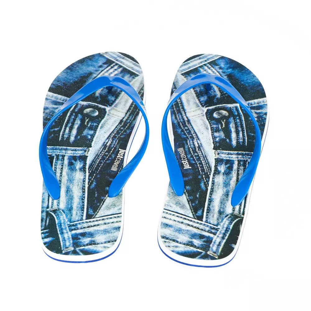 Chanclas azul claro de moda para hombre