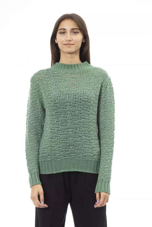 Chique Mock Neck groene trui voor haar