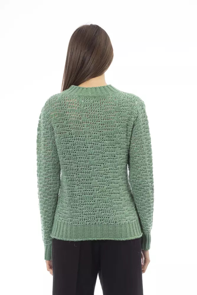 Chique Mock Neck groene trui voor haar