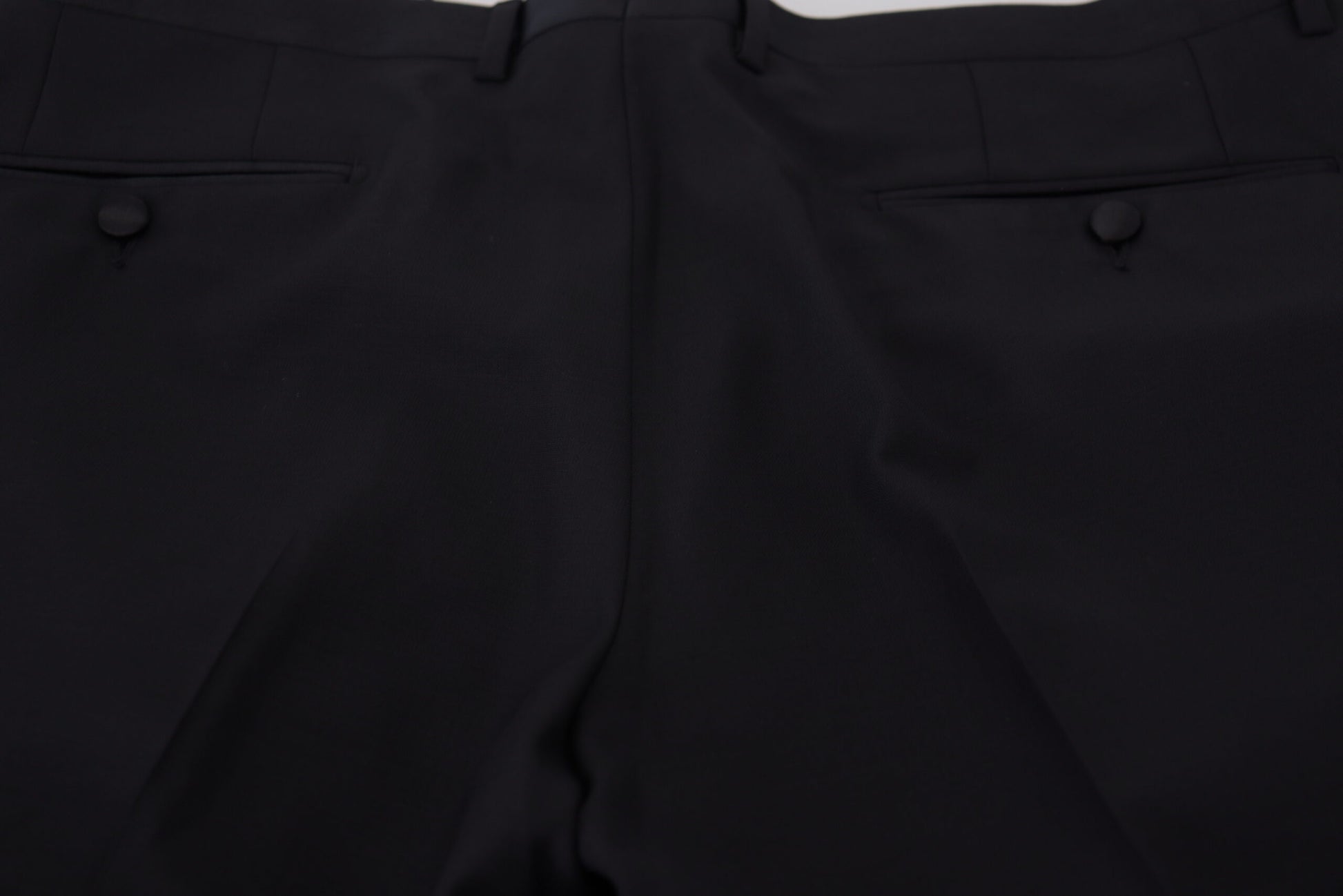 Elegant Slim Fit Black Dress Trousers