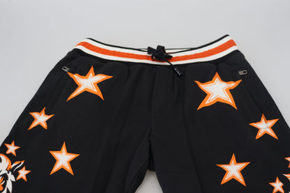 Elegant Black Star Casual Sweatpants