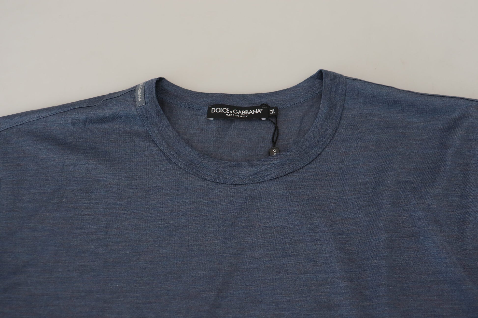 Silken Blue Crewneck Tee – A Touch of Elegance