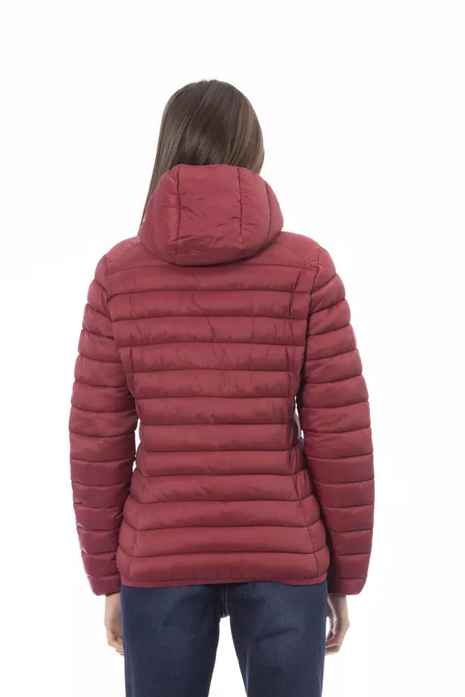 Red Nylon Women's Jacket