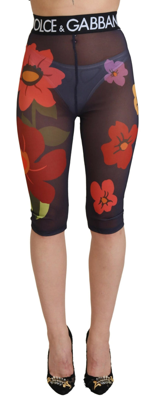 Leggings elegantes de cintura alta con estampado floral