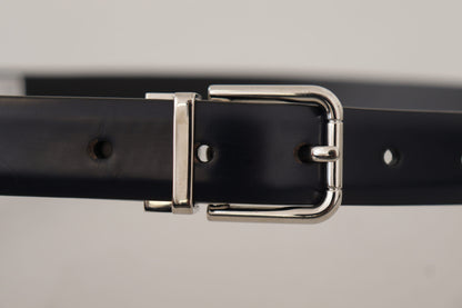 Elegante leren riem met metalen gesp