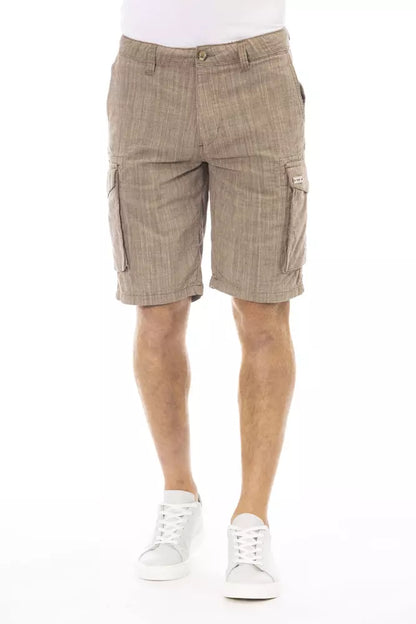 Chique, niet-uniforme bruine cargoshort