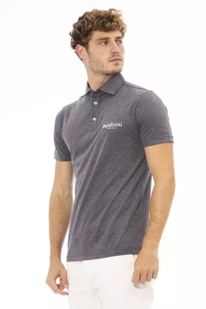 Polo elegante de algodón con logo bordado