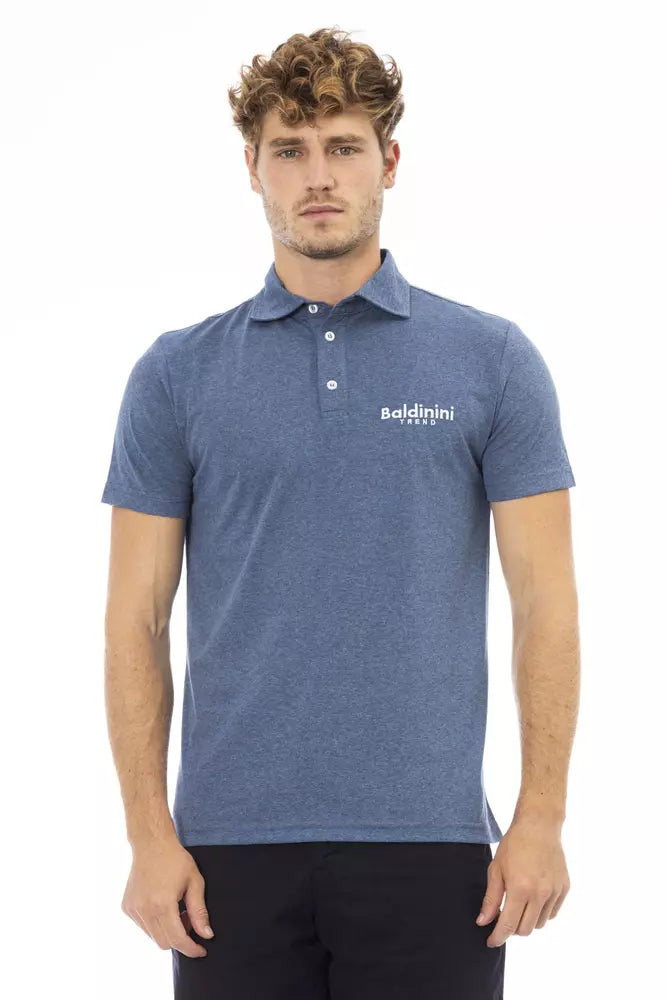 Polo elegante de algodón con logo bordado