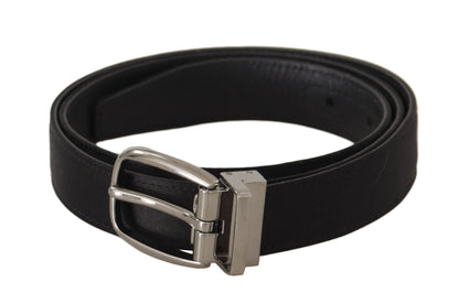 Elegante zijden leren riem met logogesp