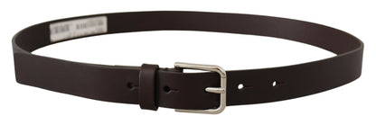 Elegante leren riem met logogesp