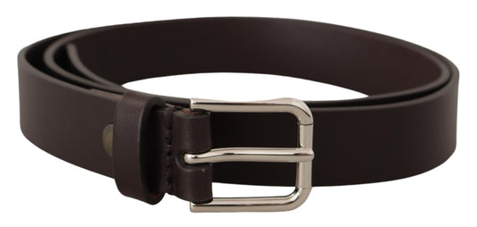 Elegante leren riem met logogesp