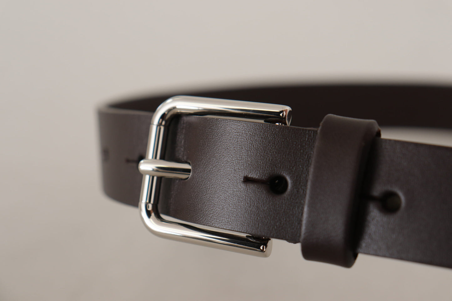 Elegante leren riem met logogesp