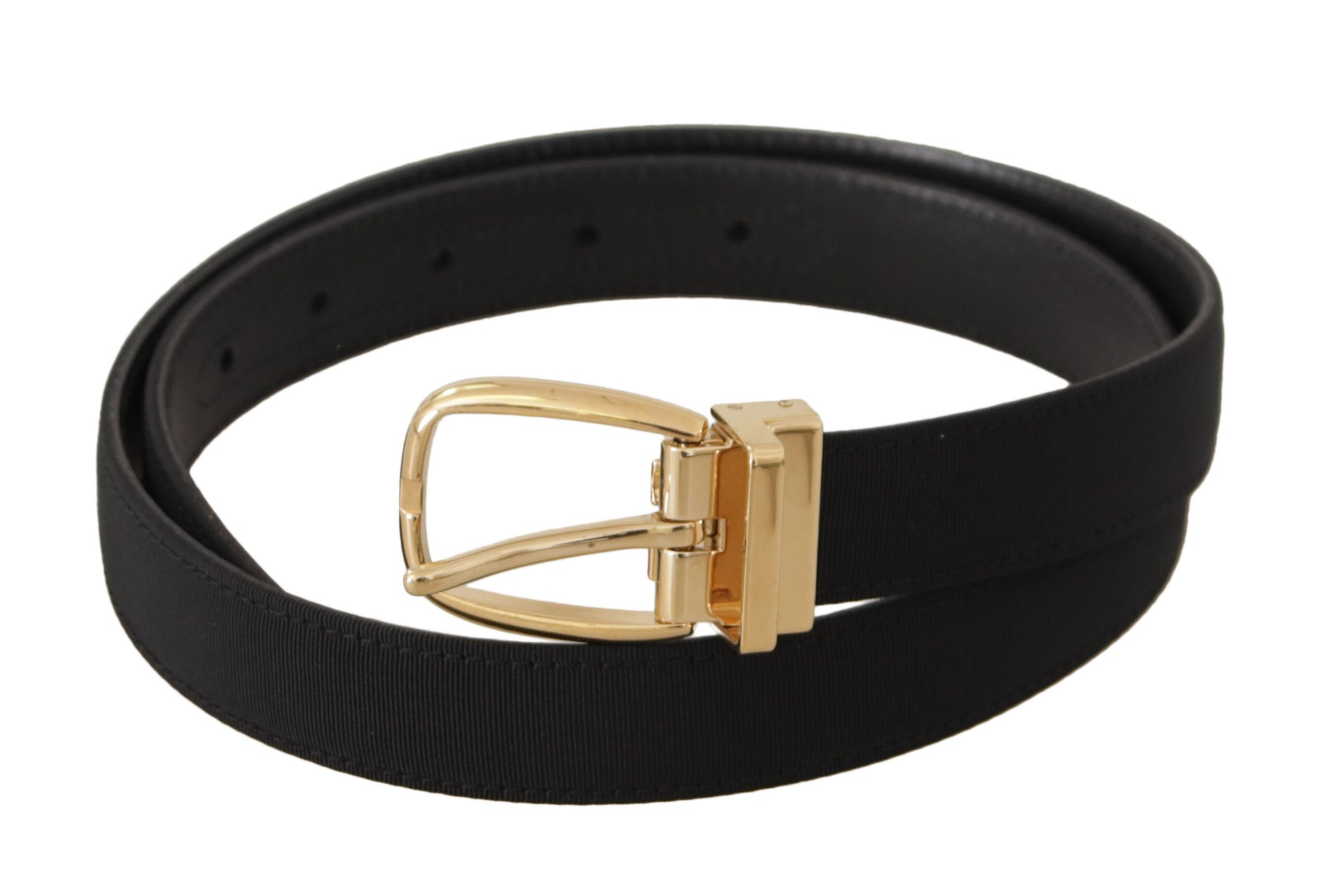 Elegante zwarte leren riem