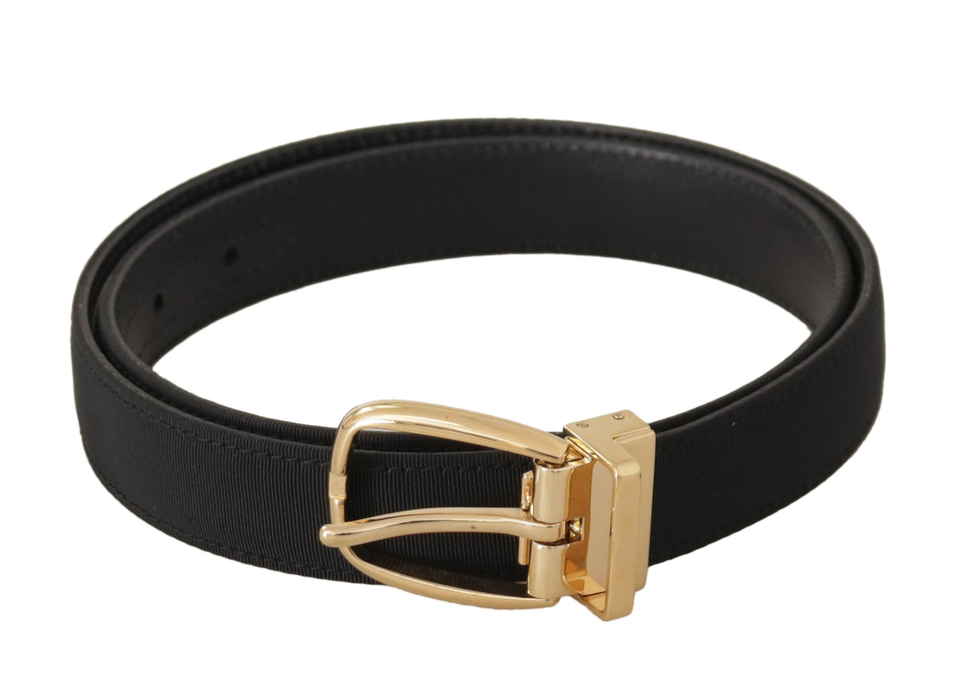 Elegante zwarte leren riem