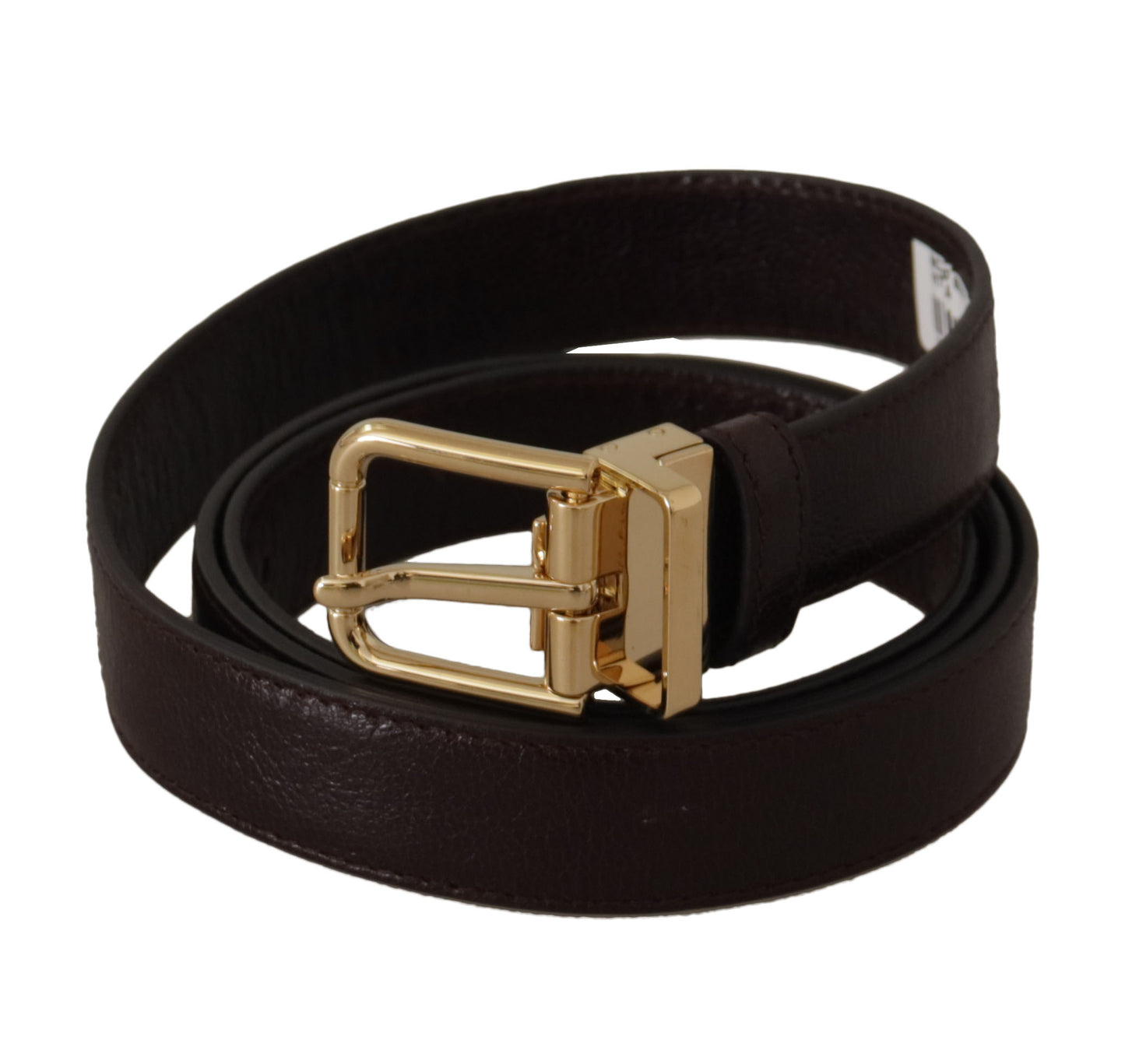 Elegante leren riem met metalen gesp