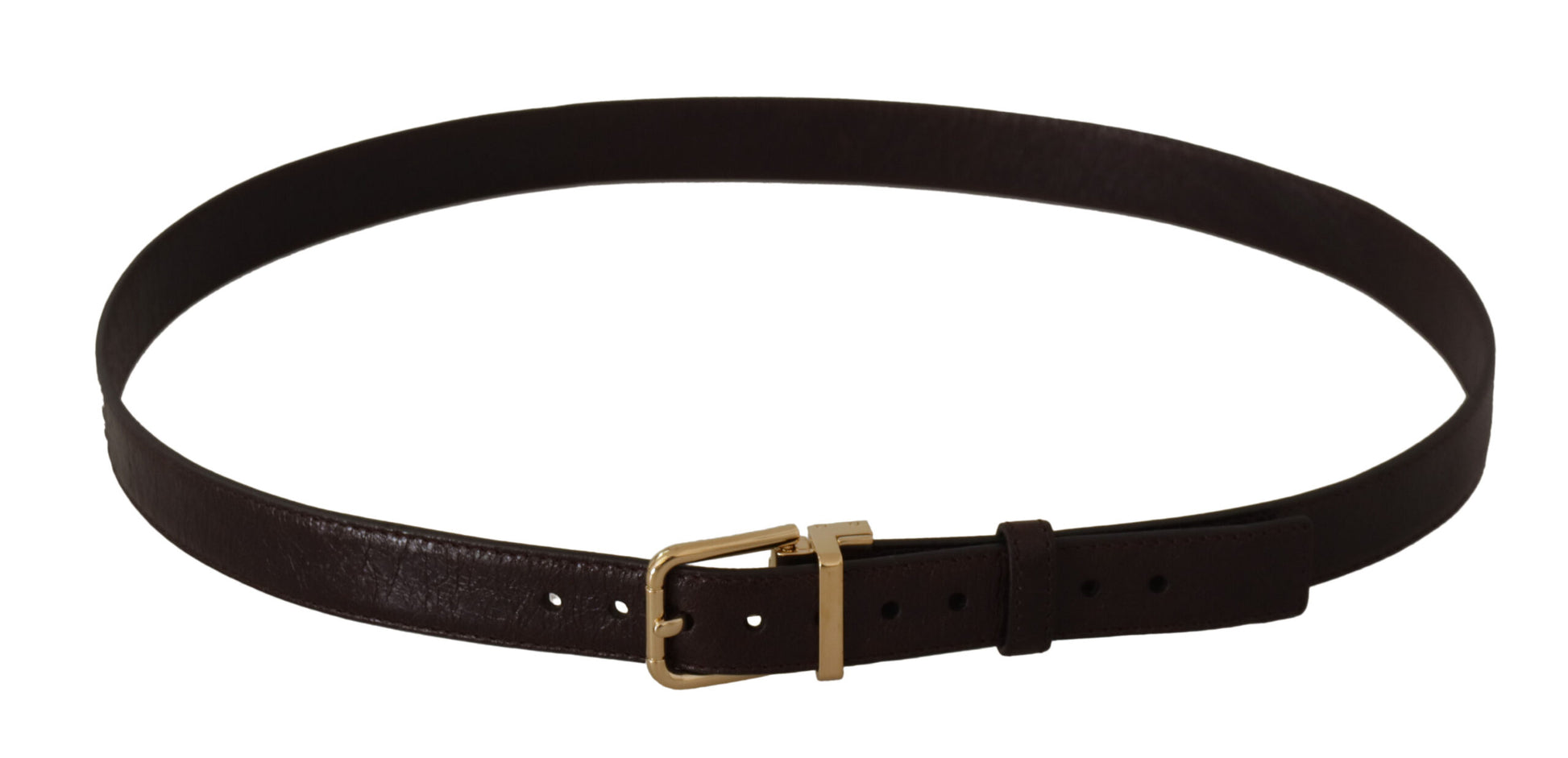 Elegante leren riem met metalen gesp