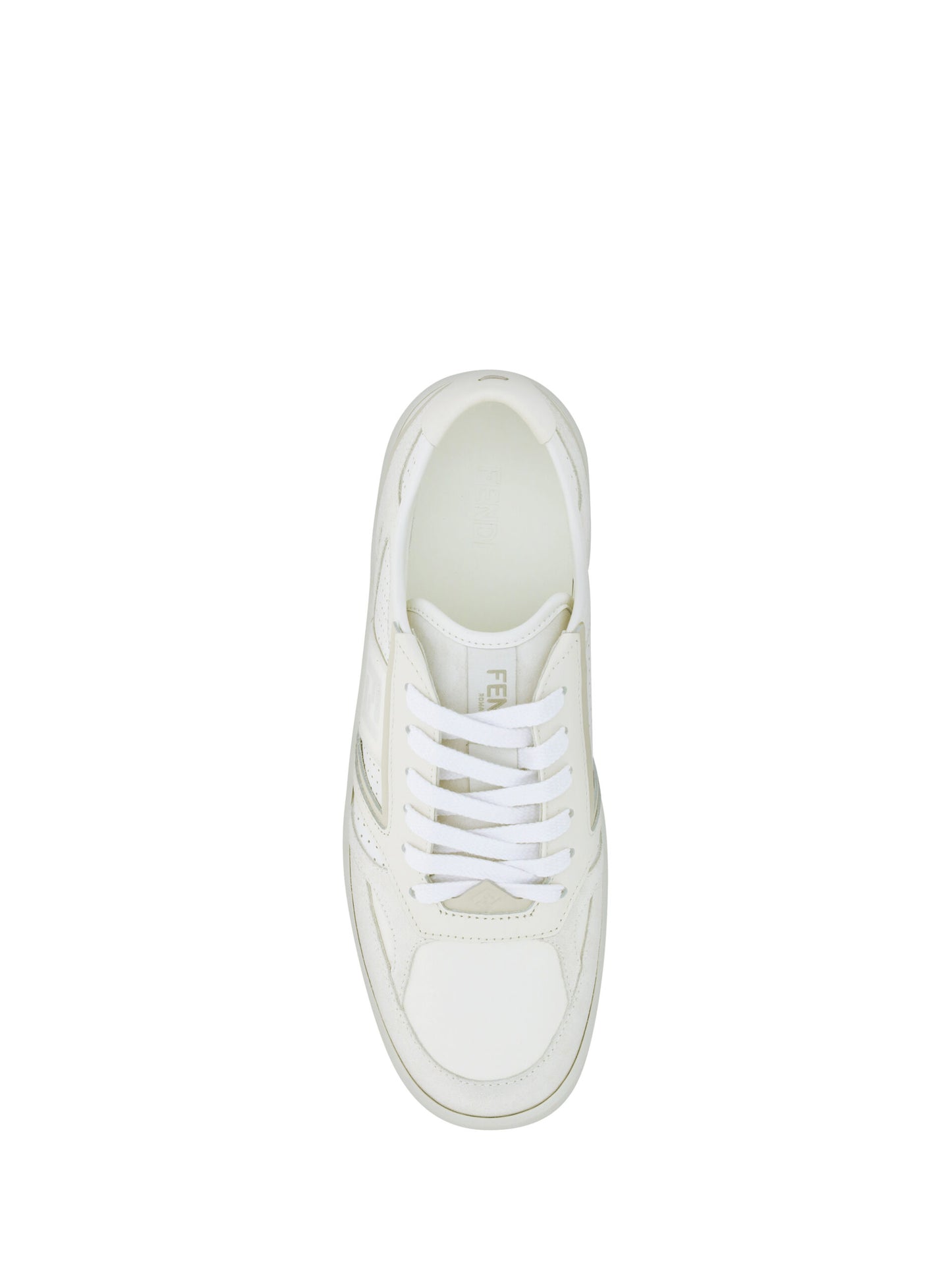 Elegante lage kalfsleren sneakers in wit