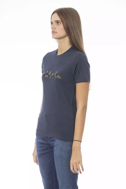 Chique T-shirt met ronde hals en korte mouwen