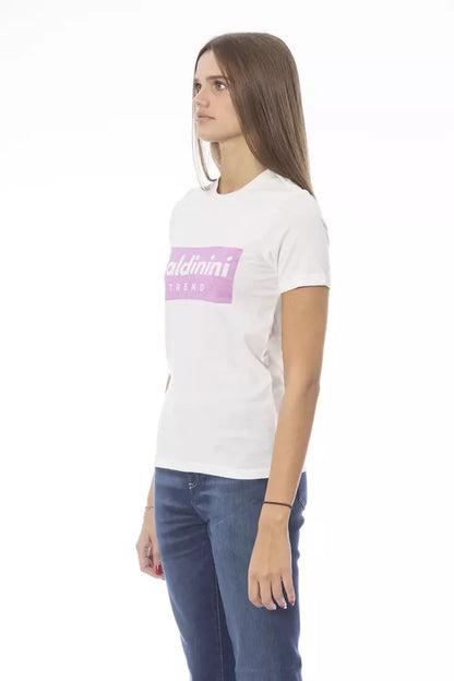 Elegant T-shirt met ronde hals en korte mouwen