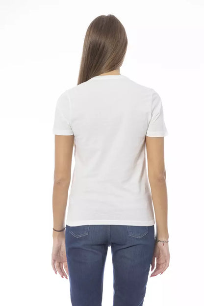 Elegant T-shirt met ronde hals en korte mouwen