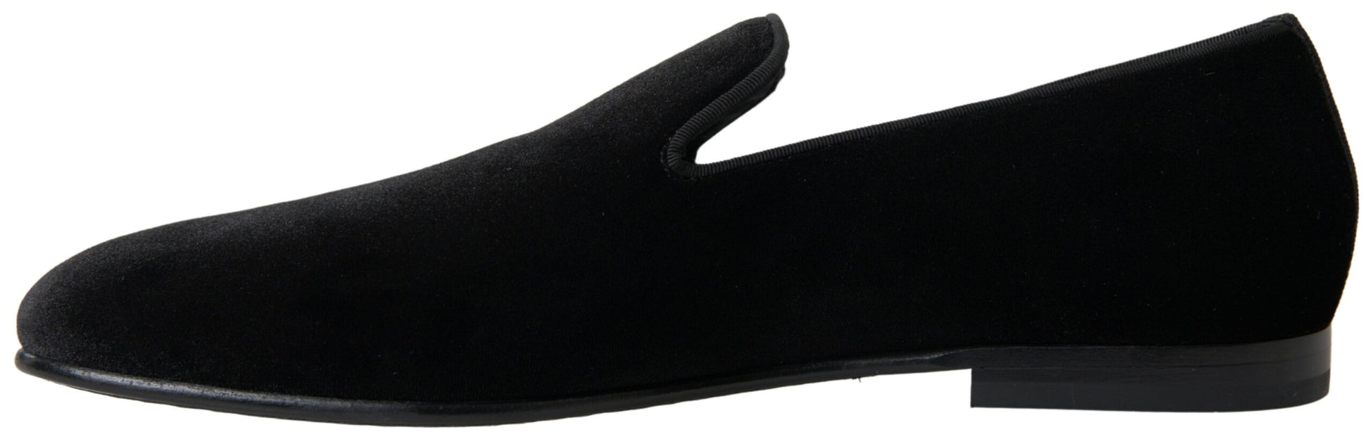 Elegante fluwelen zwarte loafers voor heren