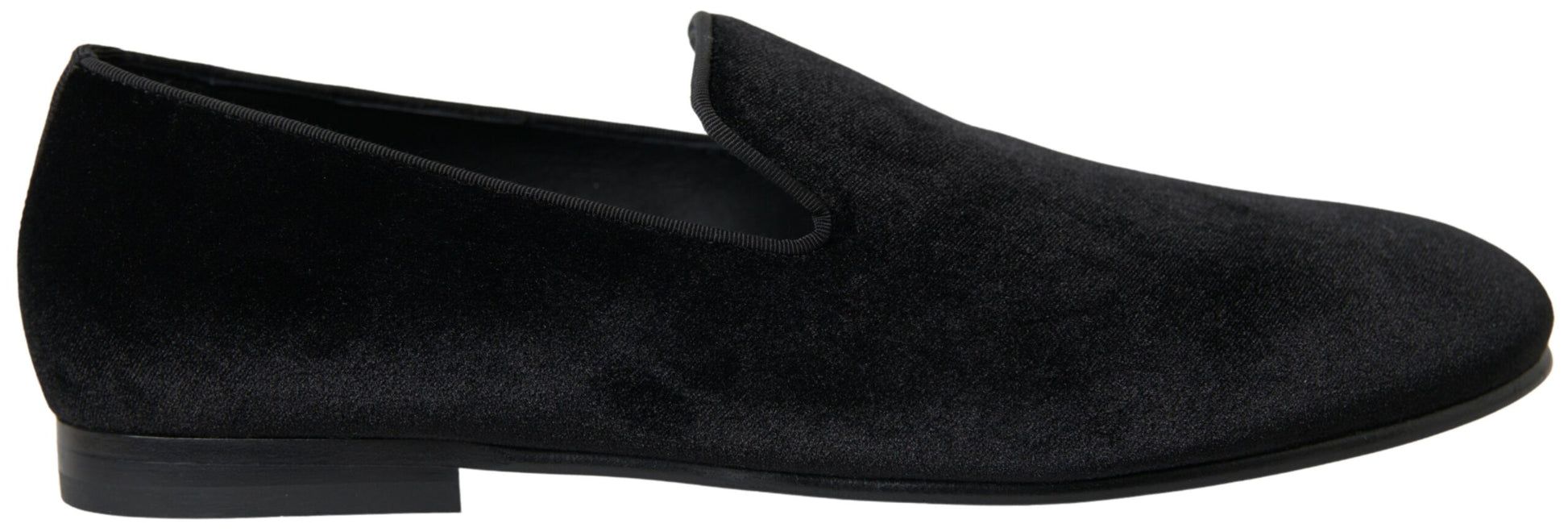 Mocasines negros de terciopelo elegantes para hombre