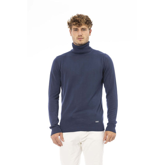 Chique coltrui in blauw - Modal &amp; Cashmere Blend