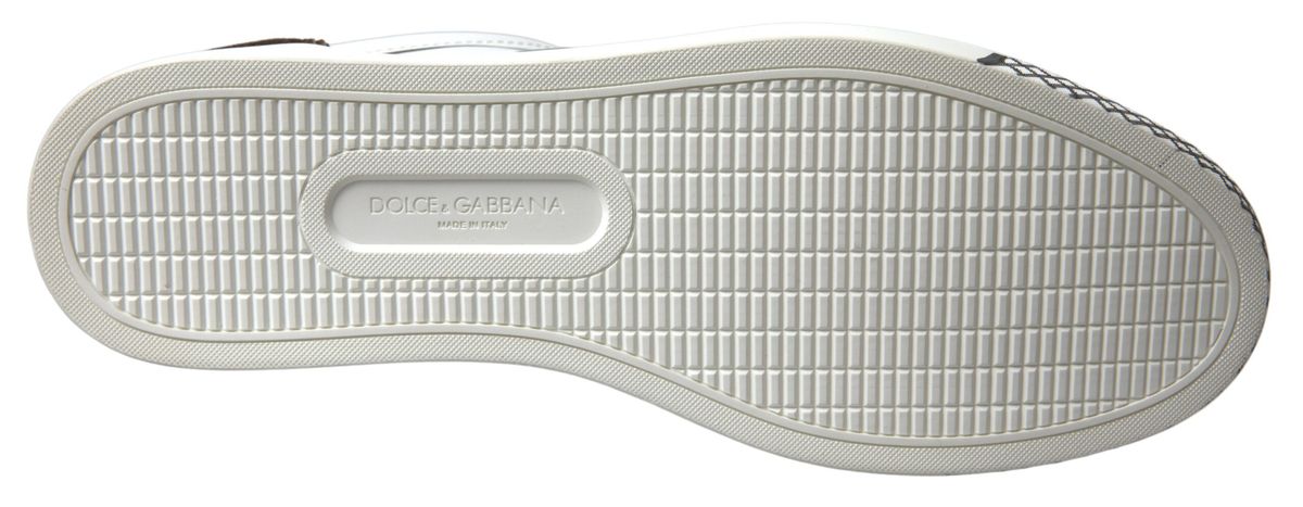 Elegantes zapatillas casuales de cuero blanco