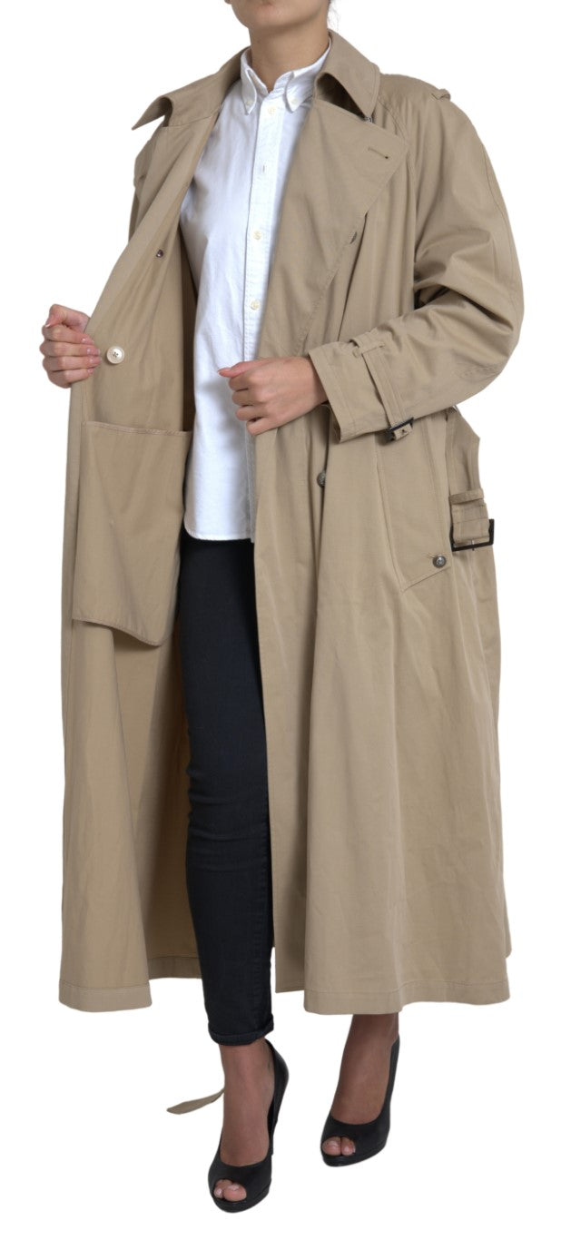 Elegante trenchcoat met dubbele rij knopen