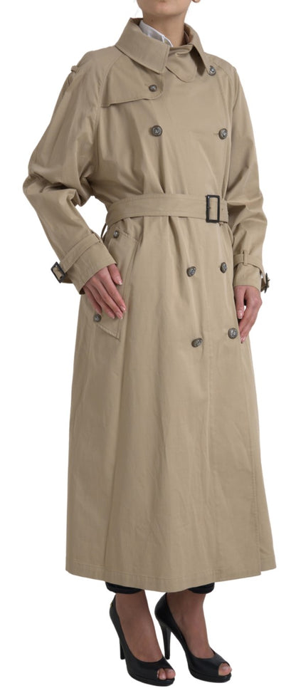 Elegante trenchcoat met dubbele rij knopen