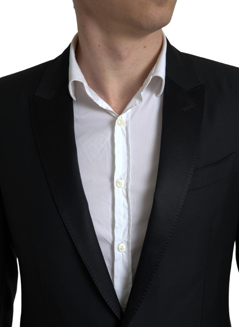 Prachtige slim-fit blazer van wolmix