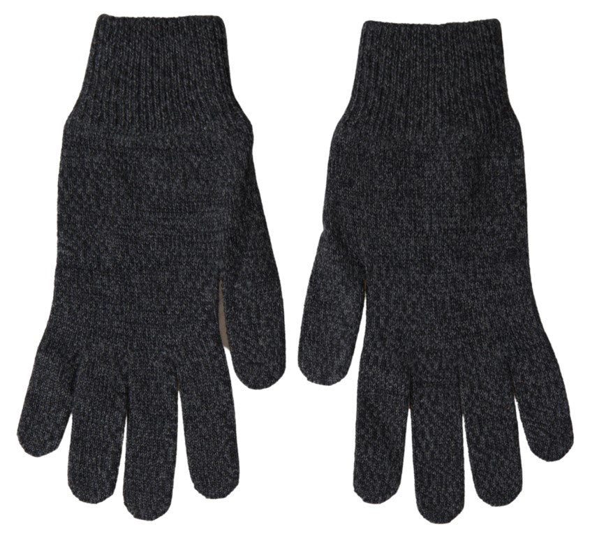 Elegante winterhandschoenen van scheerwol in grijs