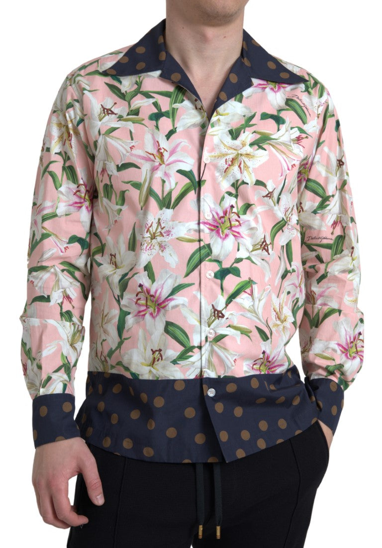 Camisa casual rosa elegante y ajustada