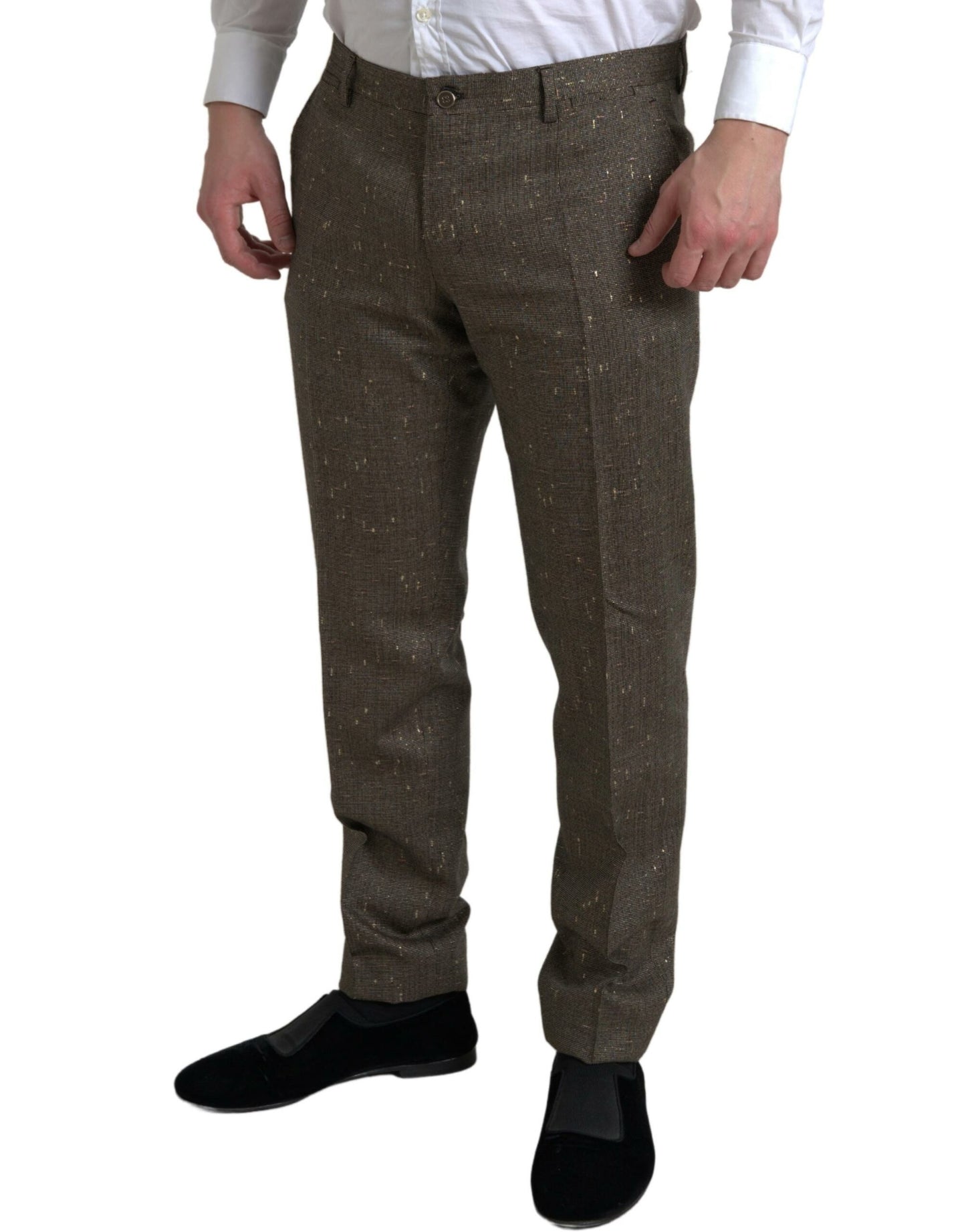 Elegant Skinny Wool Chino Pants