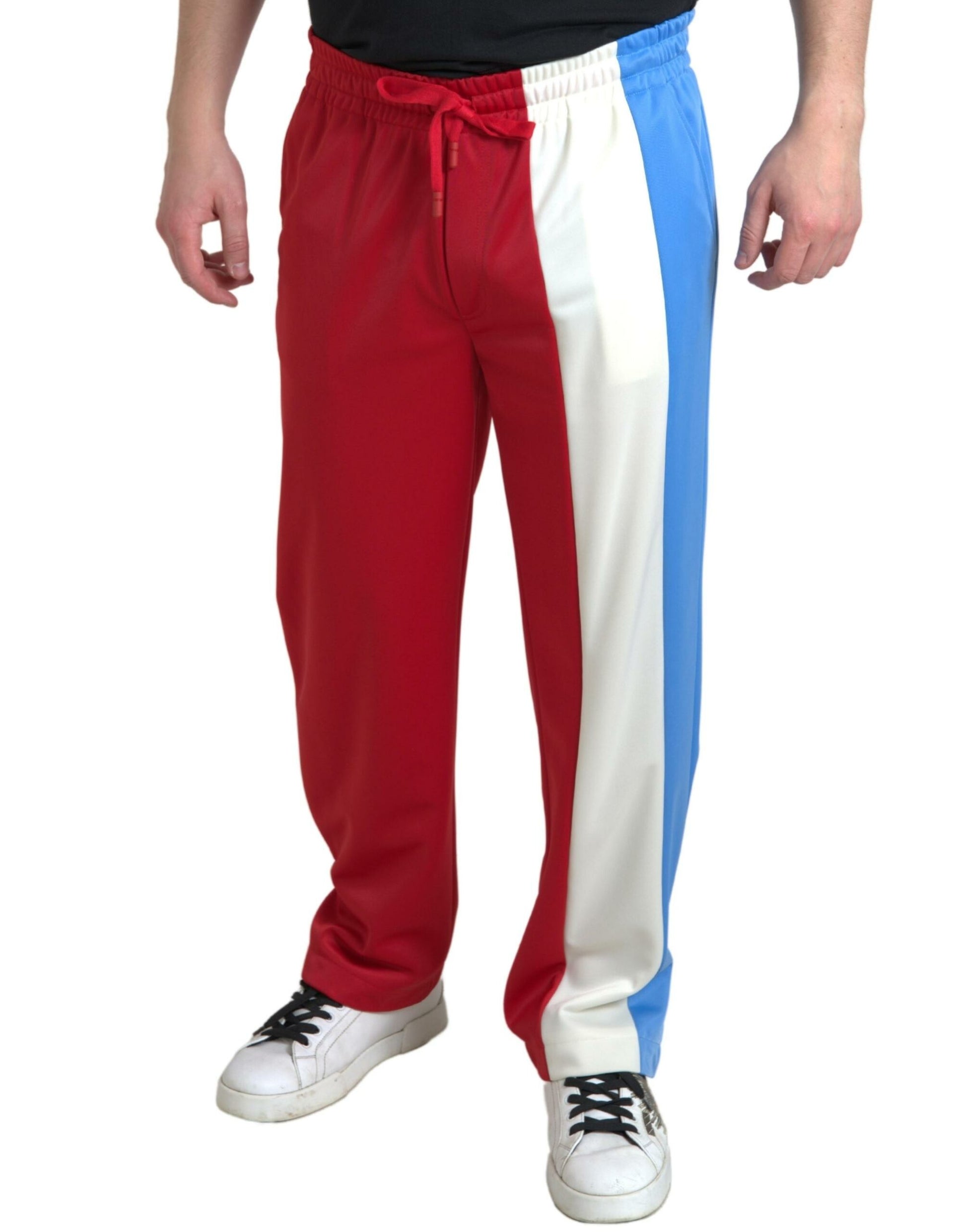 Elegante gestreepte joggingbroek met trekkoord