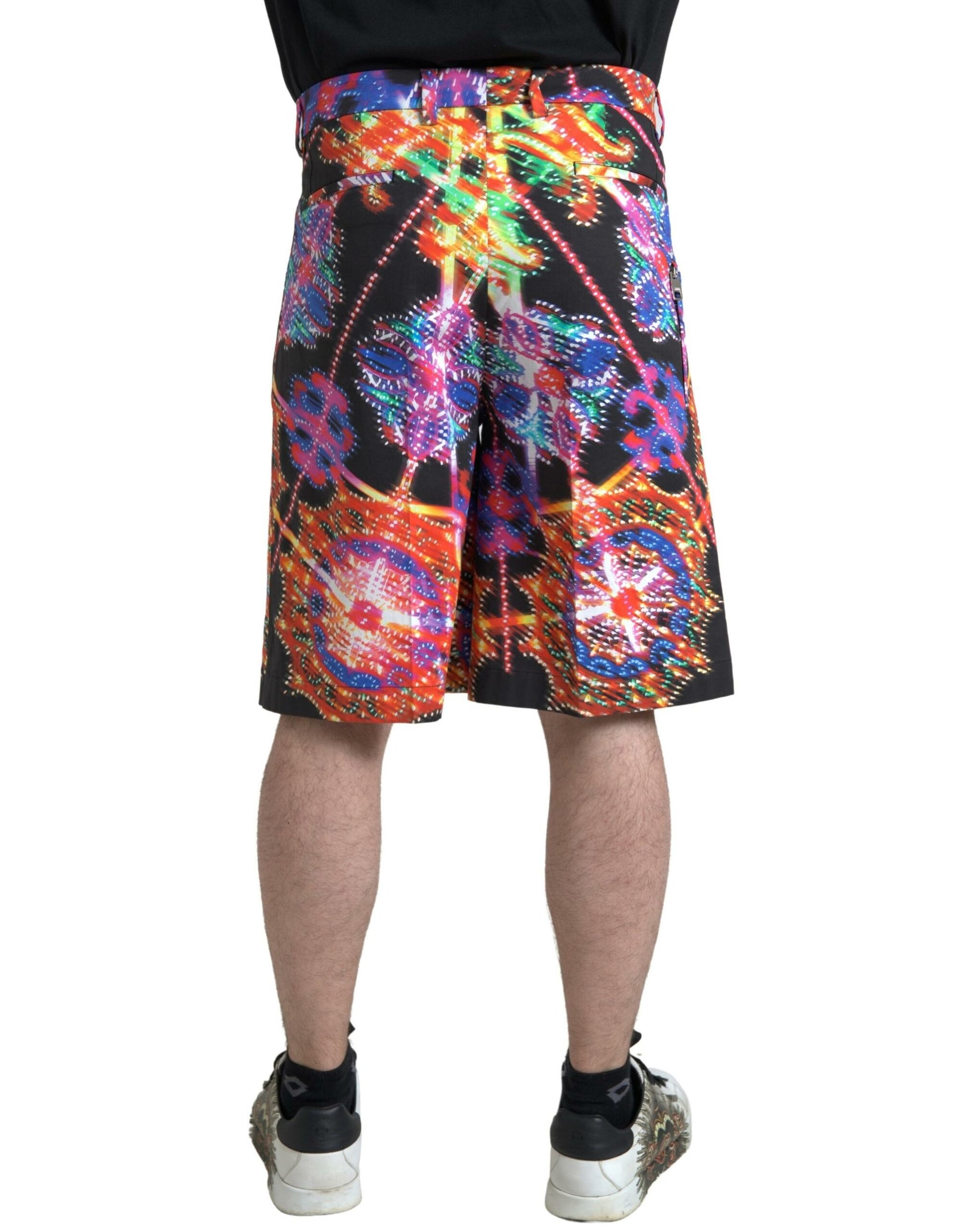 Bermudas estampadas multicolores