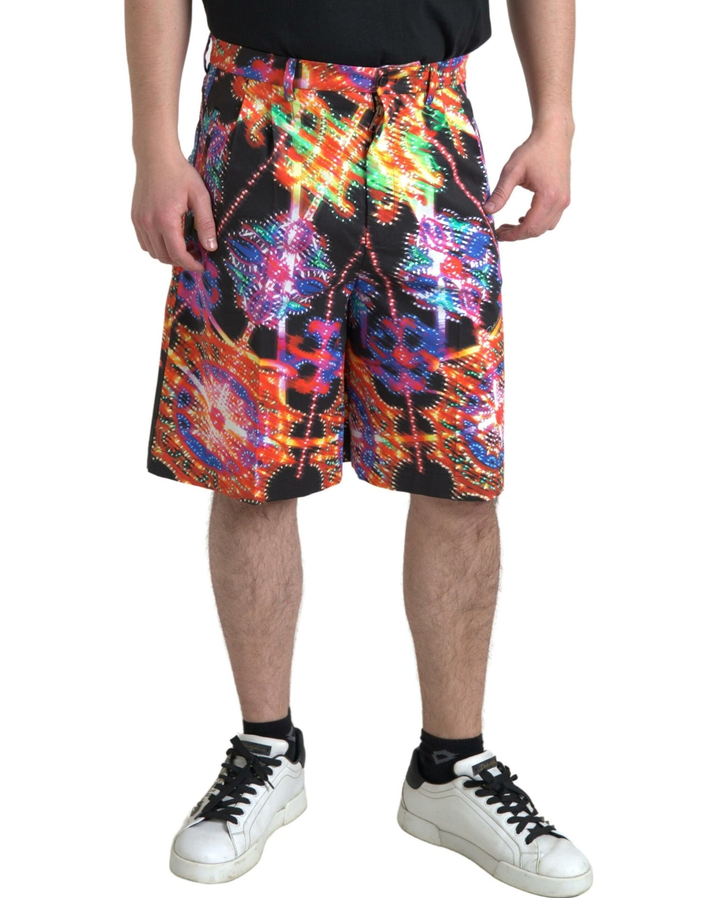 Bermudas estampadas multicolores