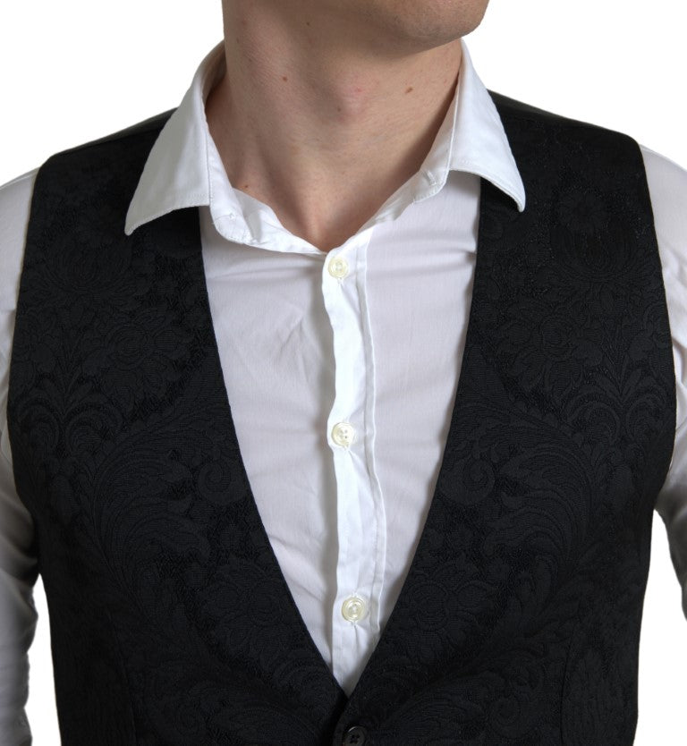 Elegant zwart formeel kledingvest