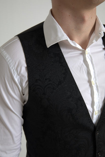 Elegant zwart formeel kledingvest