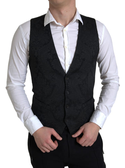 Elegant zwart formeel kledingvest