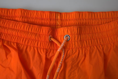 Zwemshort met verloopeffect in levendig oranje