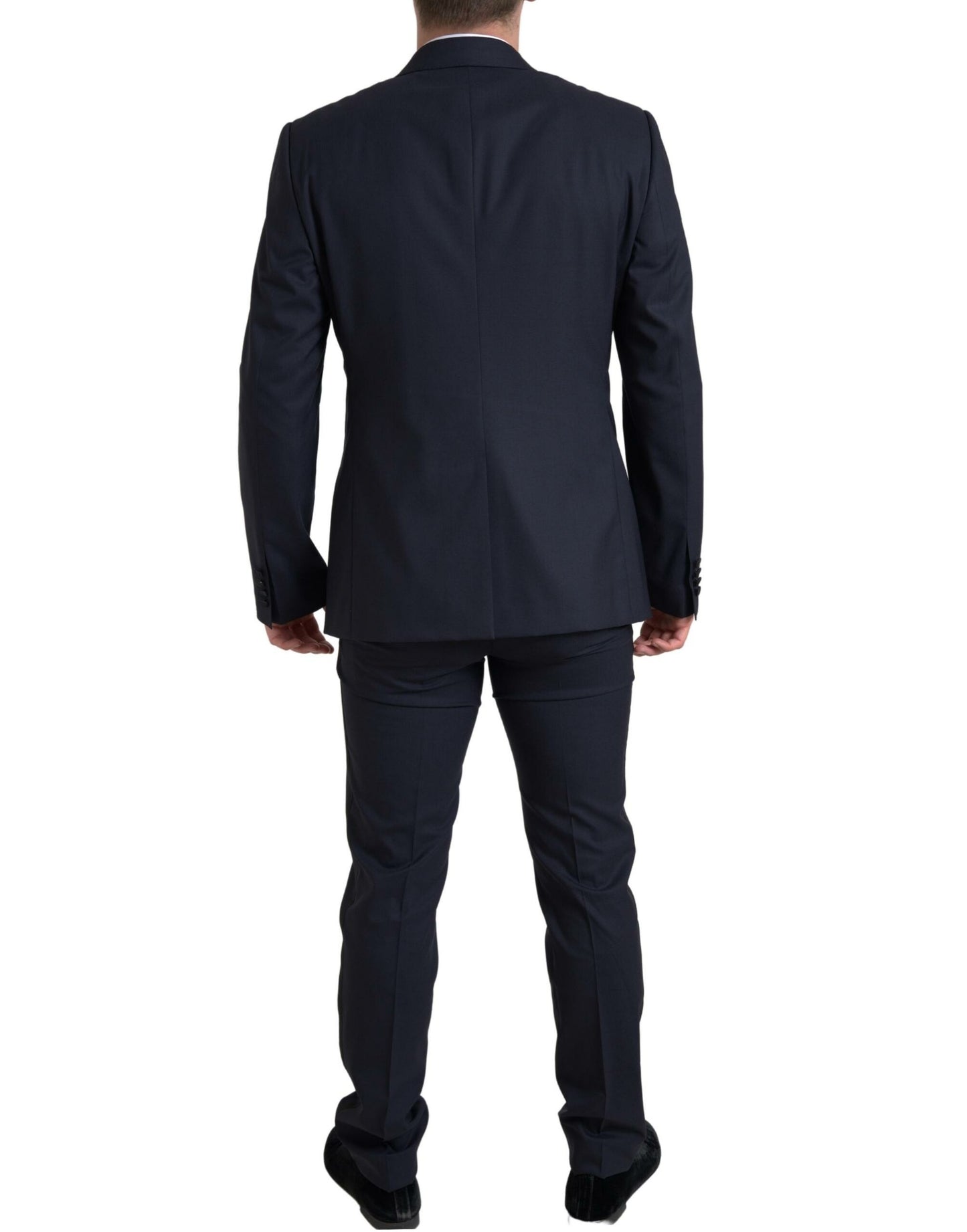 Elegant blauw en zwart Martini slim fit pak