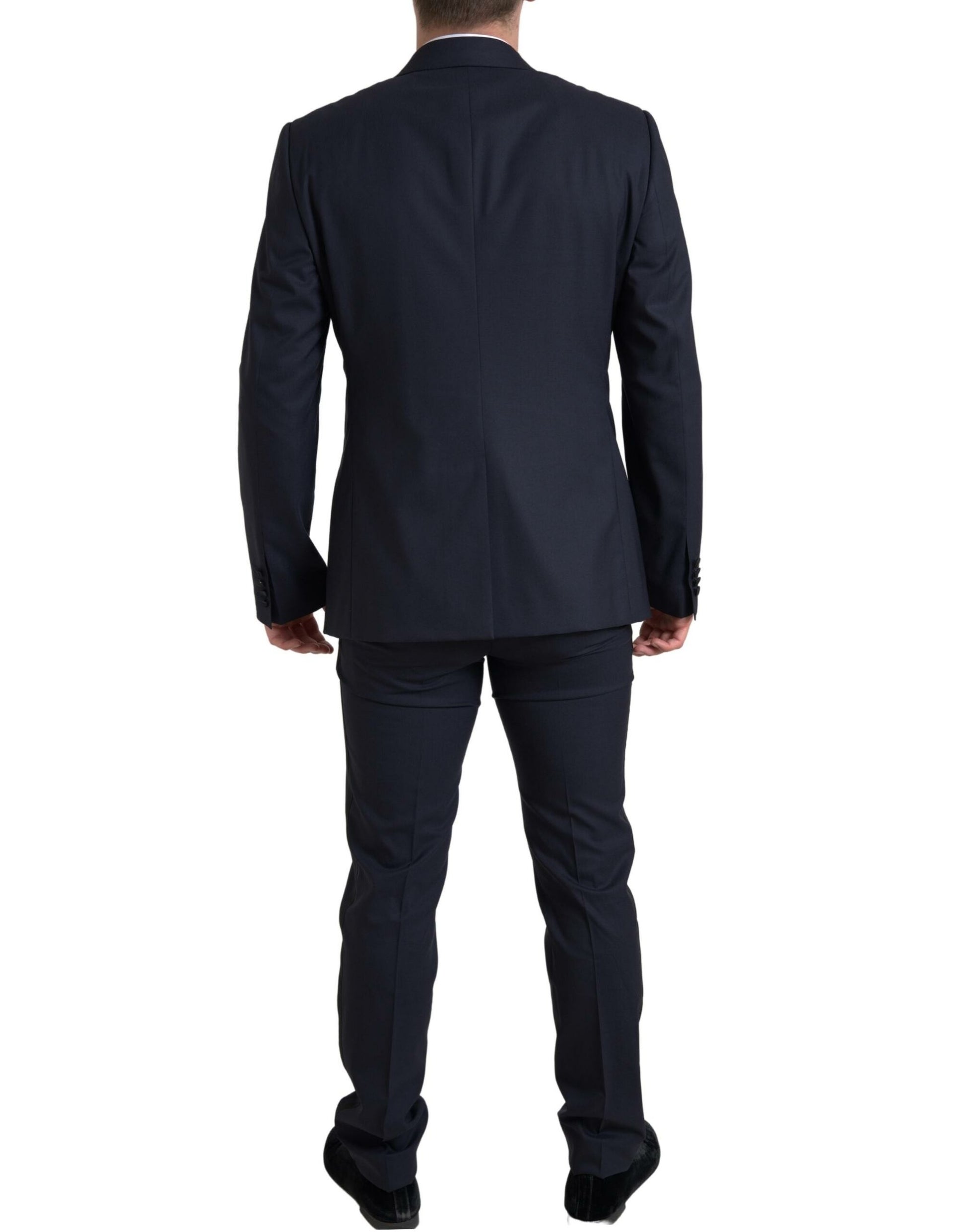 Elegant blauw en zwart Martini slim fit pak