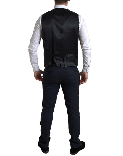 Elegante traje de corte slim Martini azul y negro