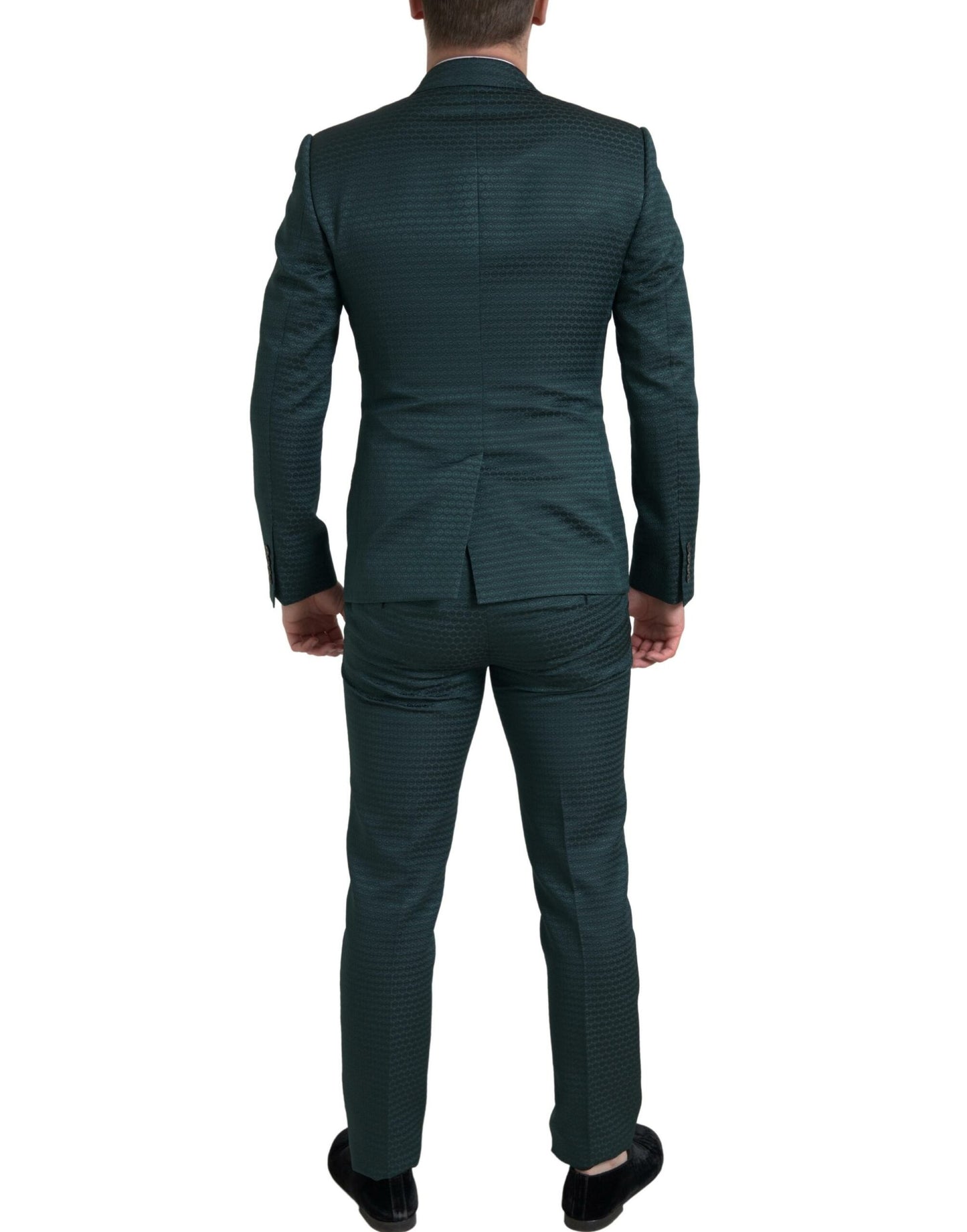 Emerald Elegance Slim Fit 3-Piece Suit