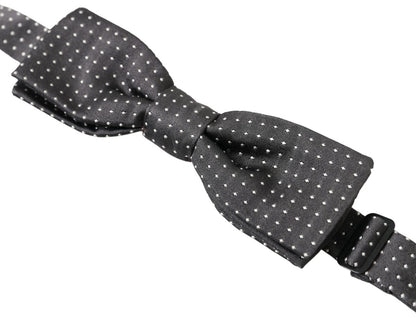 Elegant Silk Black Bow Tie