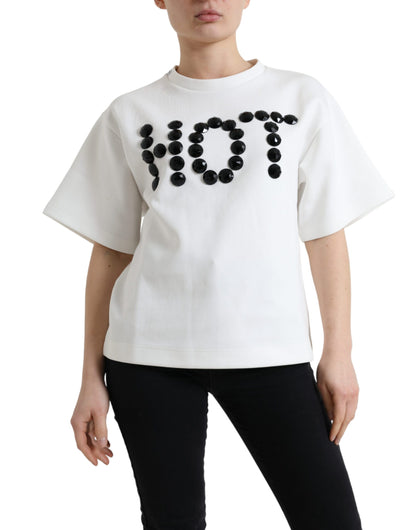 Embellished Crew Neck Fashion Tee