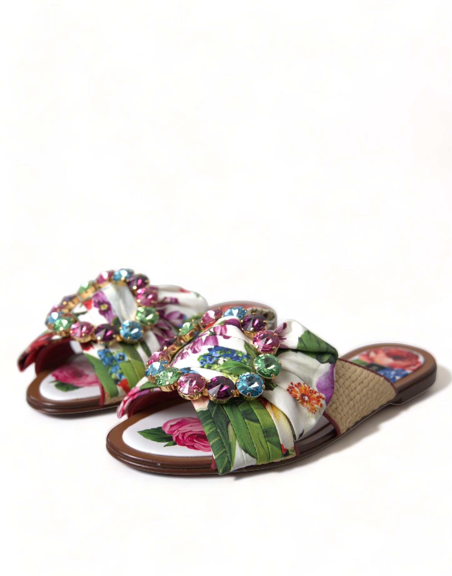 Prachtige platte sandalen met bloemenprint