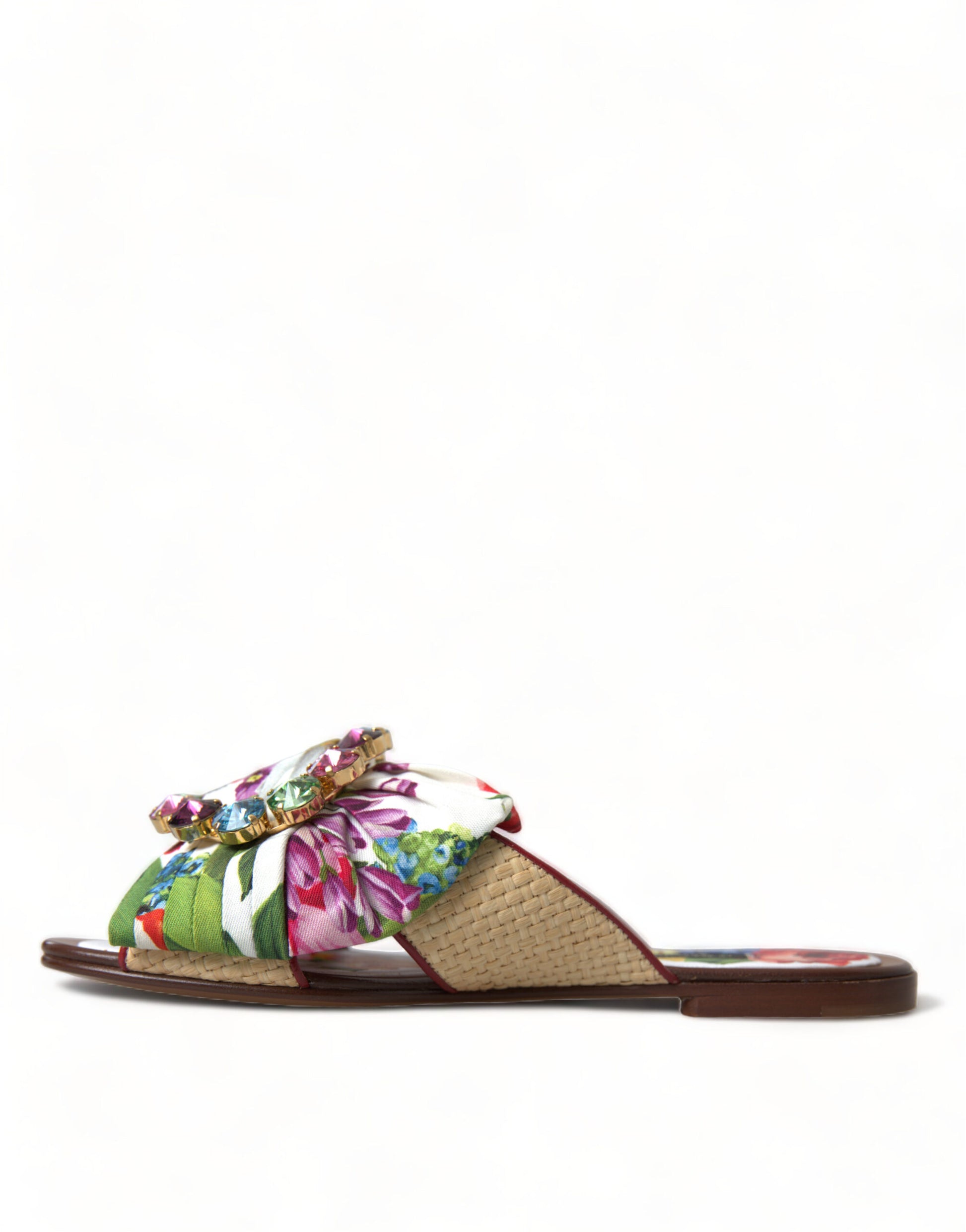 Prachtige platte sandalen met bloemenprint