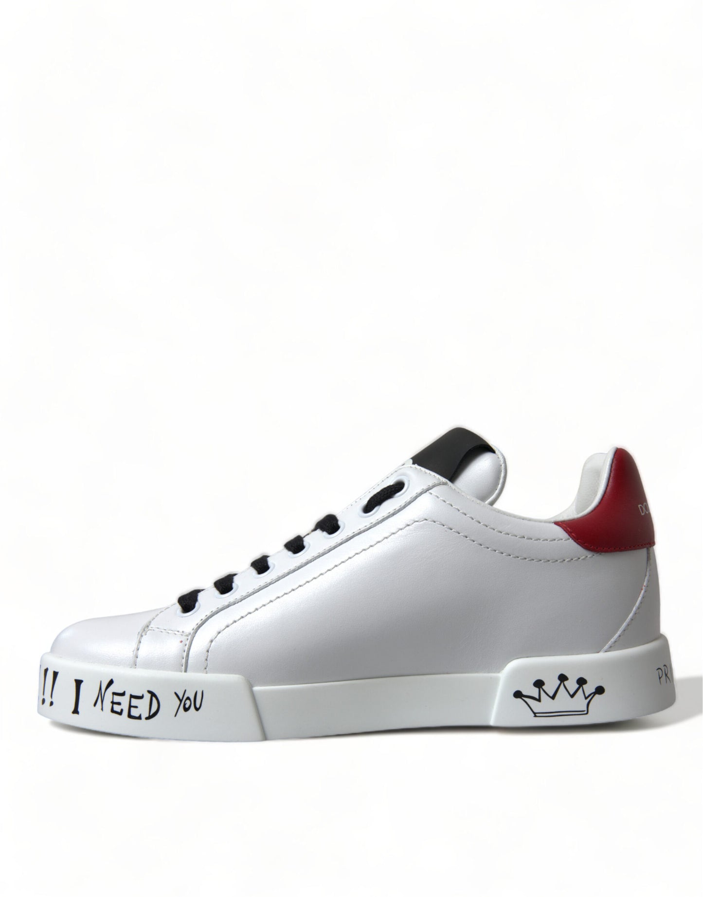 Chique witte Portofino leren sneakers